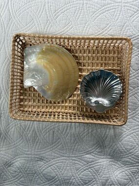 Straw Tray Rectangle Basket